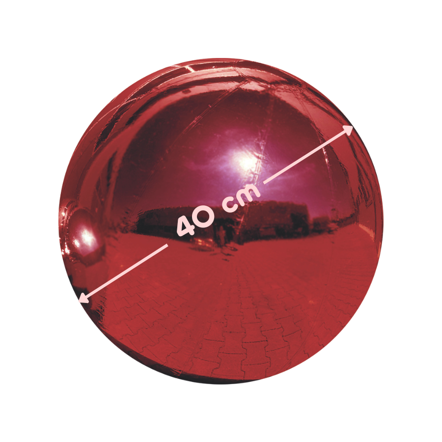 W WIDMANN MILANO Party Fashion 04813 - Aufblasbare Rumbakugel mit Glöckchen, 20 cm, Karneval, Fasching, Mottoparty