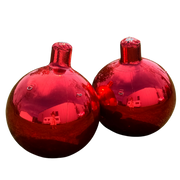 Aufblasbare Christbaumkugel - rot glänzend 90 cm