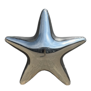 Aufblasbarer Stern -  silber glänzend 150 cm